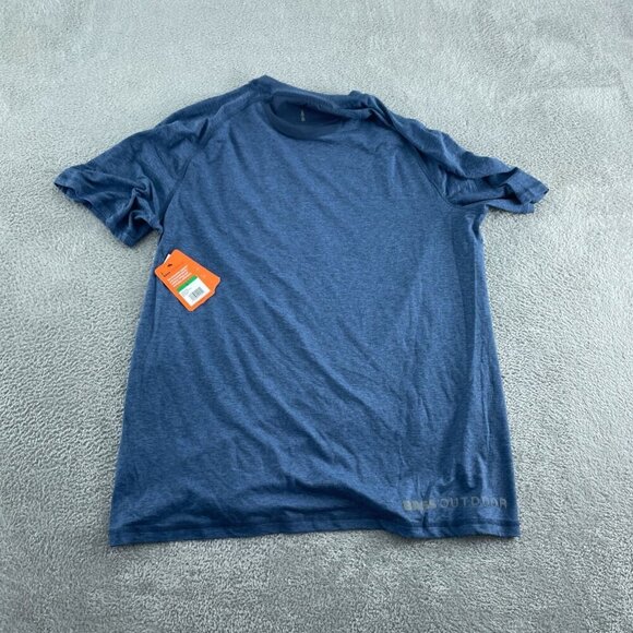 Bass Outdoor Microtech Perf SS Tee Big Dipper Blue L NWT 1692 - Picture 1 of 11